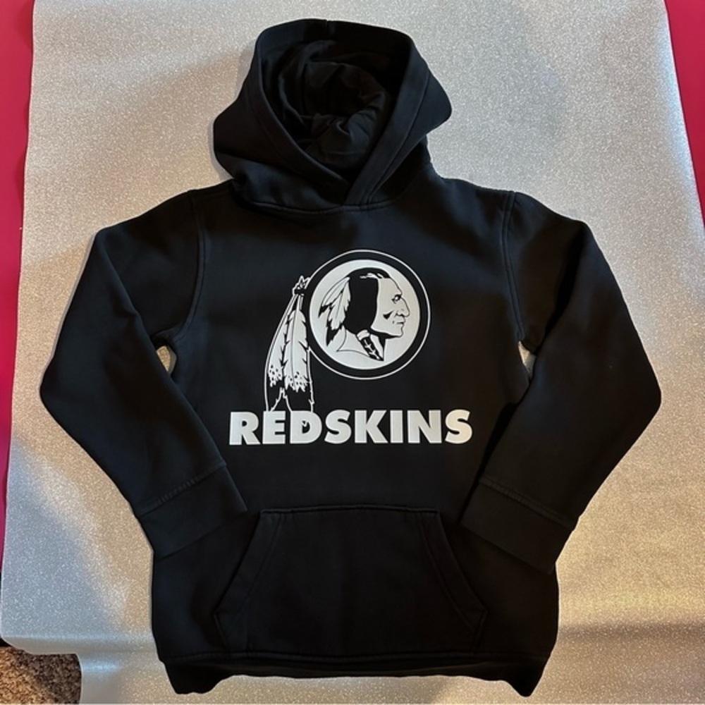Black‎ sweatshirt child Medium size 8 go skins RedSkins black and white